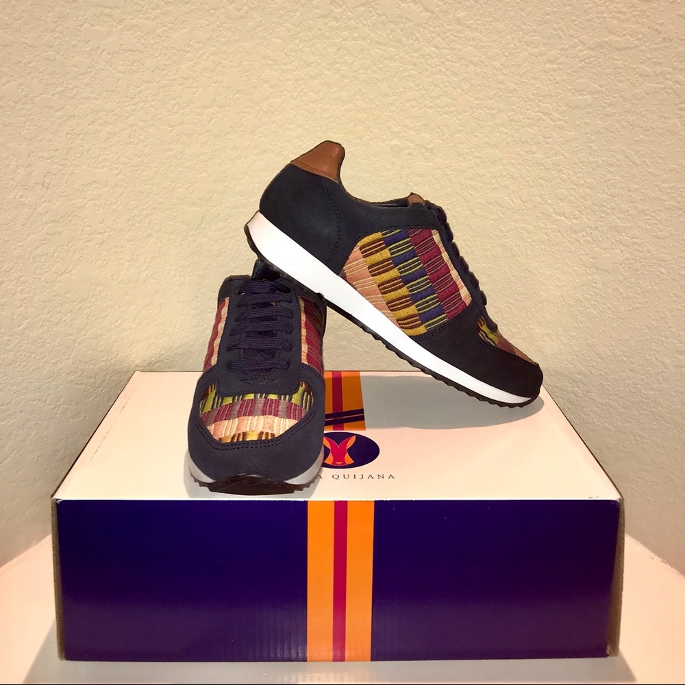 NIB Colorful Embroidered Couture Sneakers